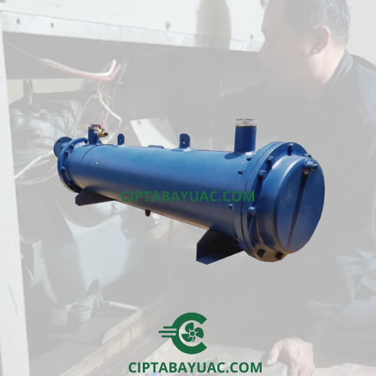 fabrikasi shell tube condenser heat exchanger