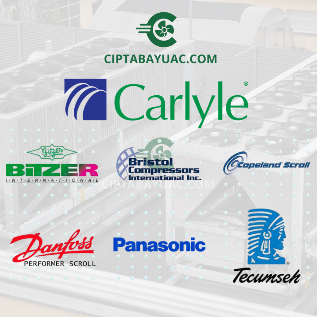 Harga compressor kompressor scroll copeland, carlyle carrier semi hermetic screw Jakarta