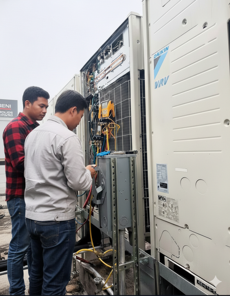 Jasa instalasi VRV Jakarta
Jasa maintenance Daikin VRV
Jasa ganti kompresor VRV
Jual spare part Daikin VRV